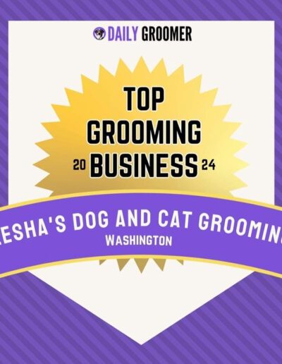 Daily Groomer Top Grooming Business award badge